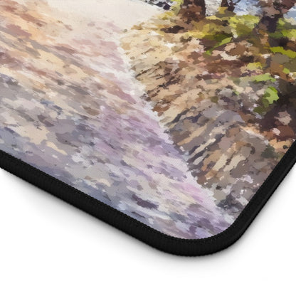 Cherry Blossom Path Spring Scenic Desk Mat — alternate desk mat product image 6