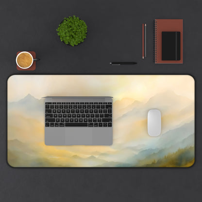 Soft Sunrise Misty Mountain Desk Mat — alternate desk mat product image 12