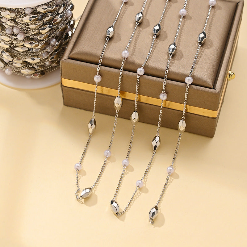 Imitation Pearl Chain Necklace – product view 23