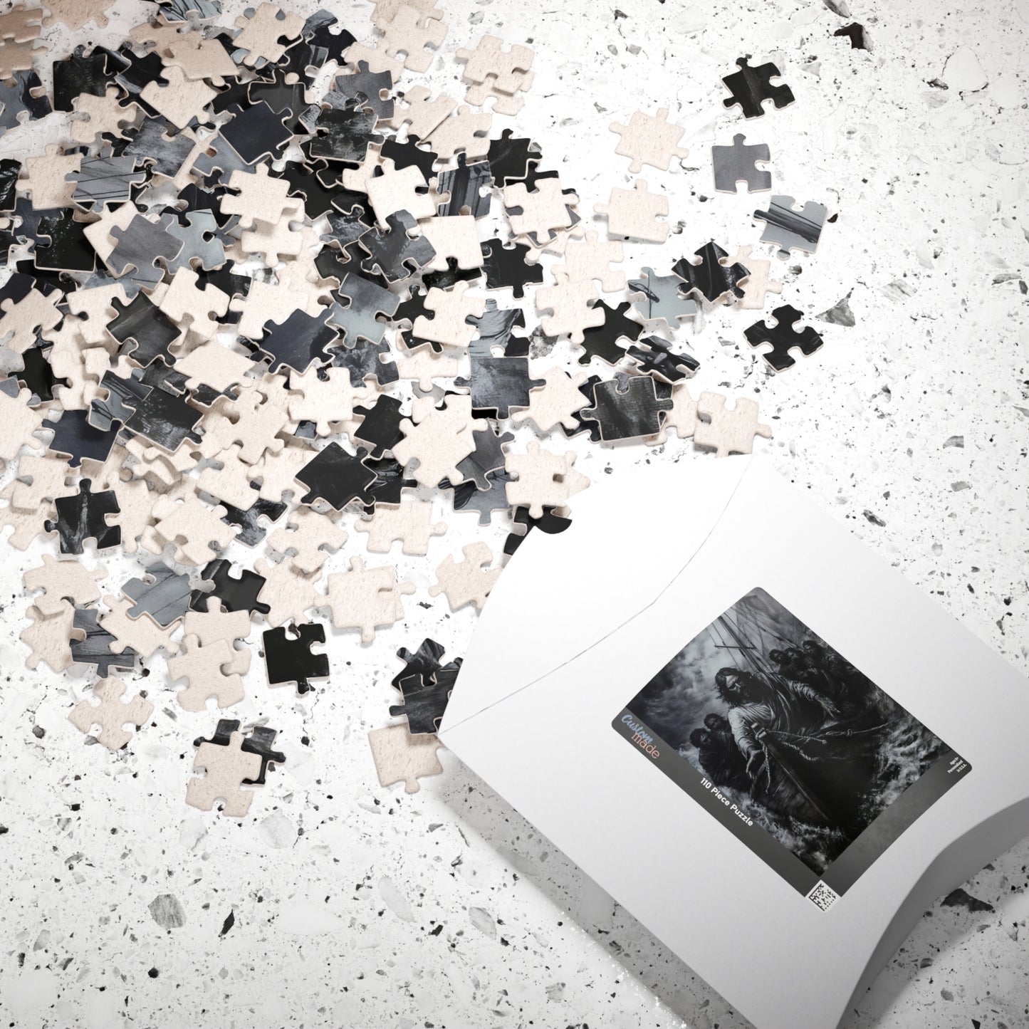 Jesus Walking on Water Religious Faith Jigsaw Puzzle — alternate puzzle product image 9