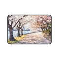 Cherry Blossom Path Desk Mat | Spring Sakura Scenic Mousepad