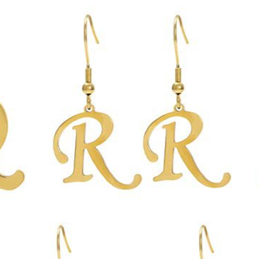 Personalized Initial Letter Earrings – product view 22