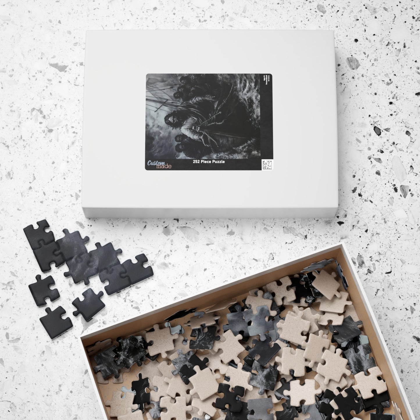 Jesus Walking on Water Religious Faith Jigsaw Puzzle — alternate puzzle product image 12