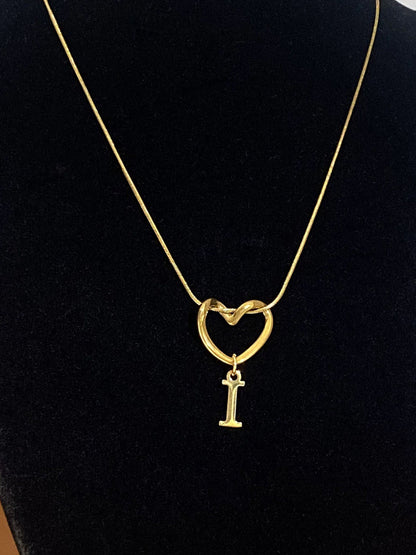 Alphabet Heart Pendant Necklace – product view 14