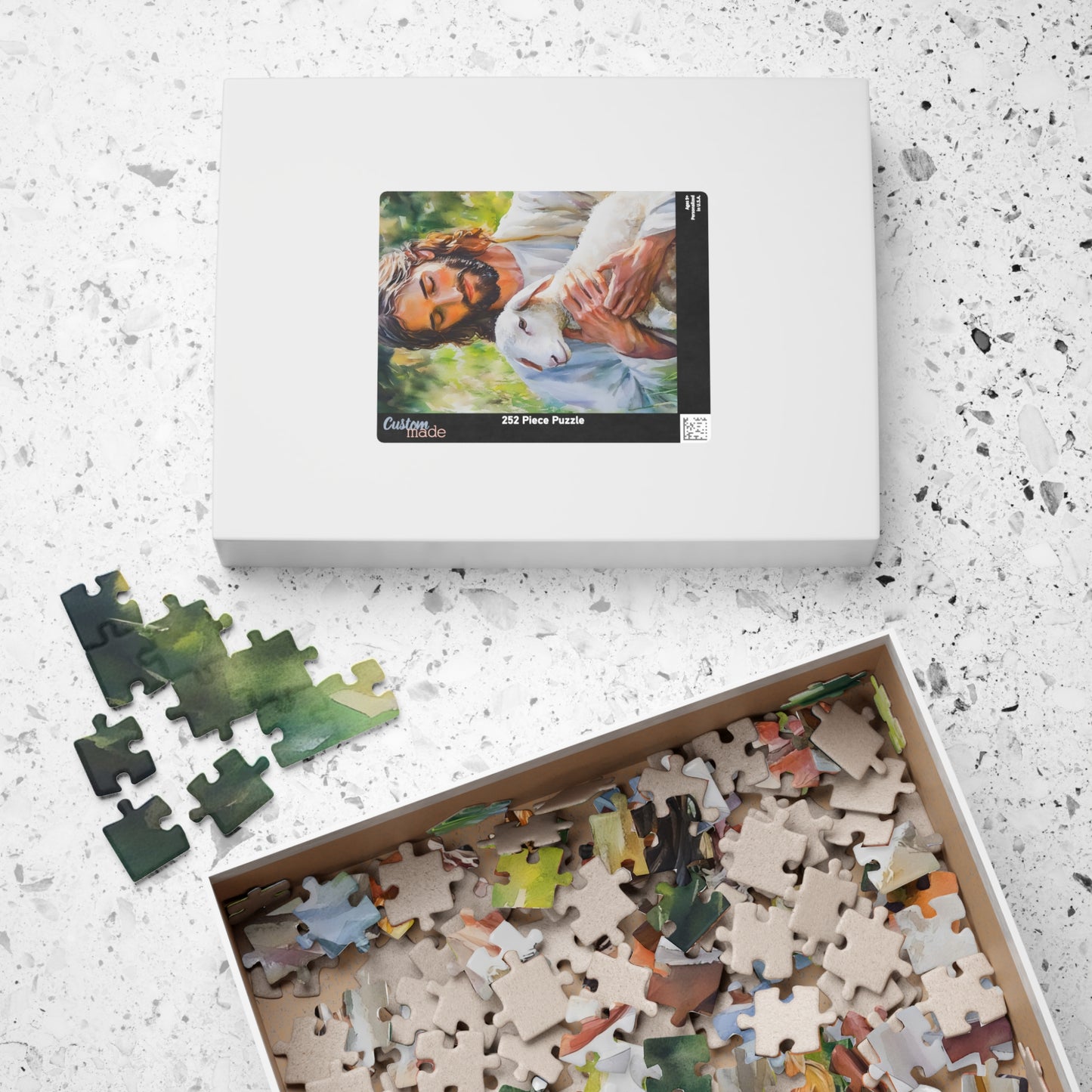 Jesus Holding Lamb Puzzle | Religious Christian Faith Jigsaw