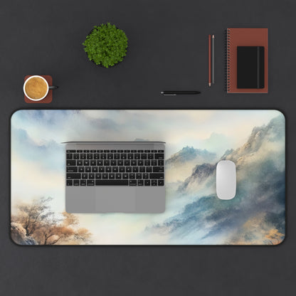 Misty Mountain Watercolor Landscape Desk Mat — alternate desk mat product image 11