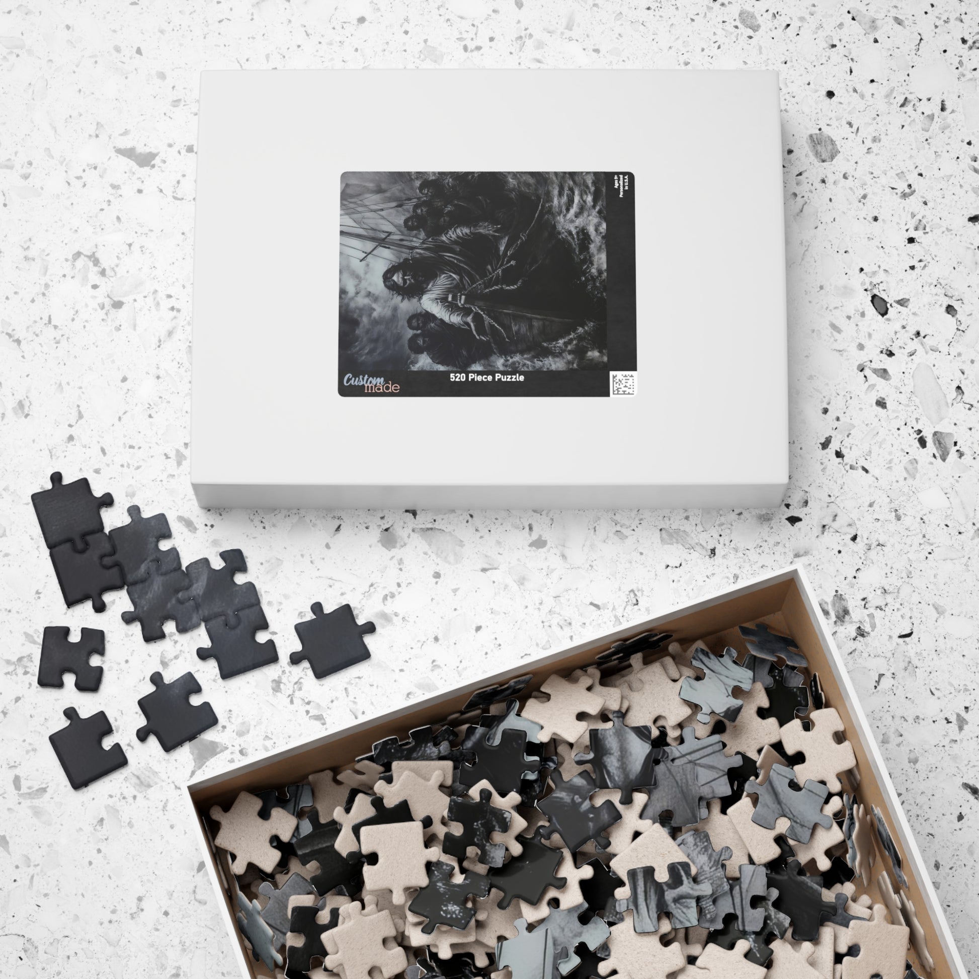 Jesus Walking on Water Religious Faith Jigsaw Puzzle — alternate puzzle product image 15