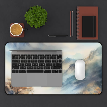 Misty Mountain Watercolor Landscape Desk Mat — alternate desk mat product image 8