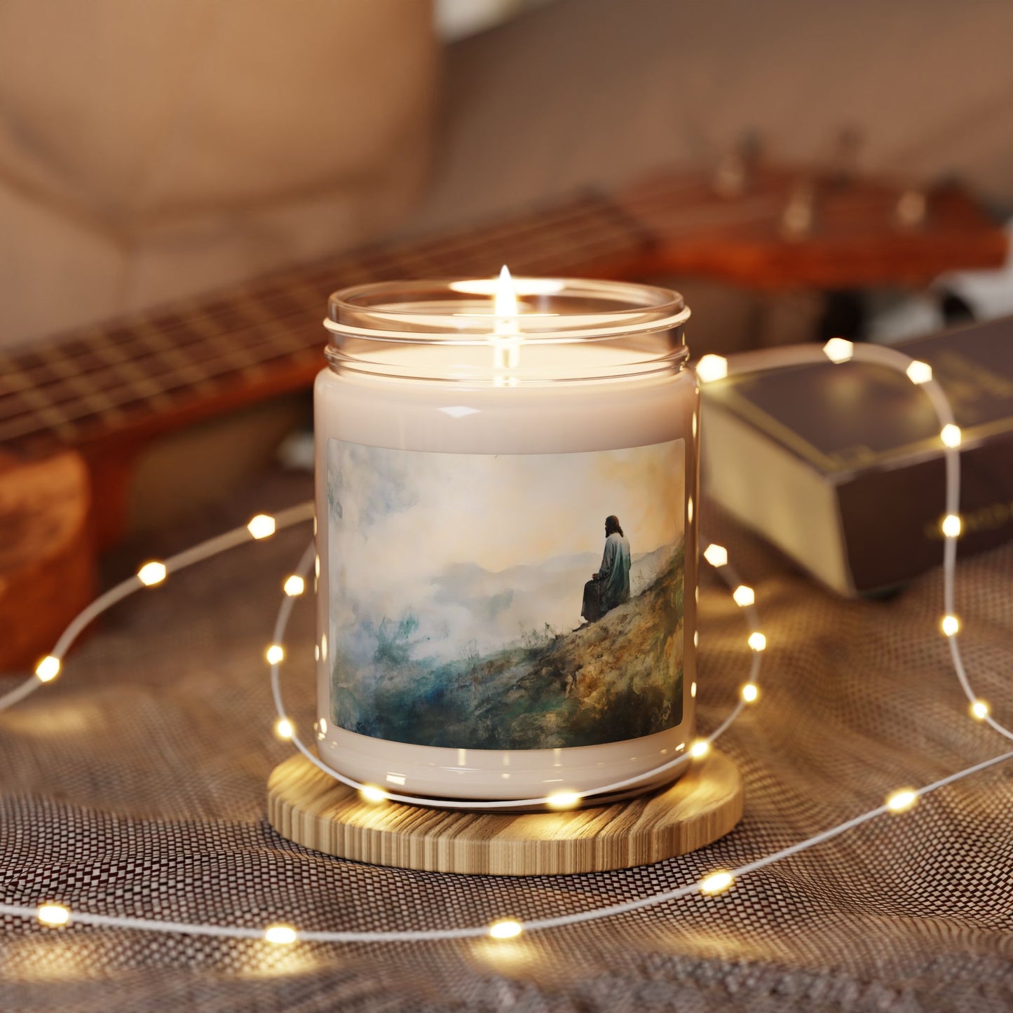 Solitude on a Hill Candle, Soy Candle 9oz | Peaceful Landscape