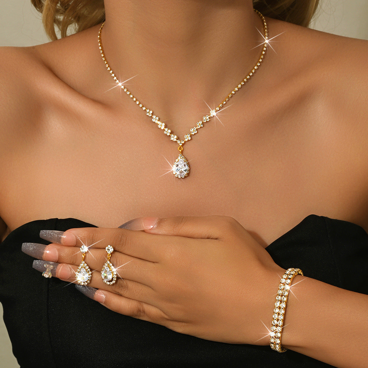 Water Drop Jewelry Set – product view 17