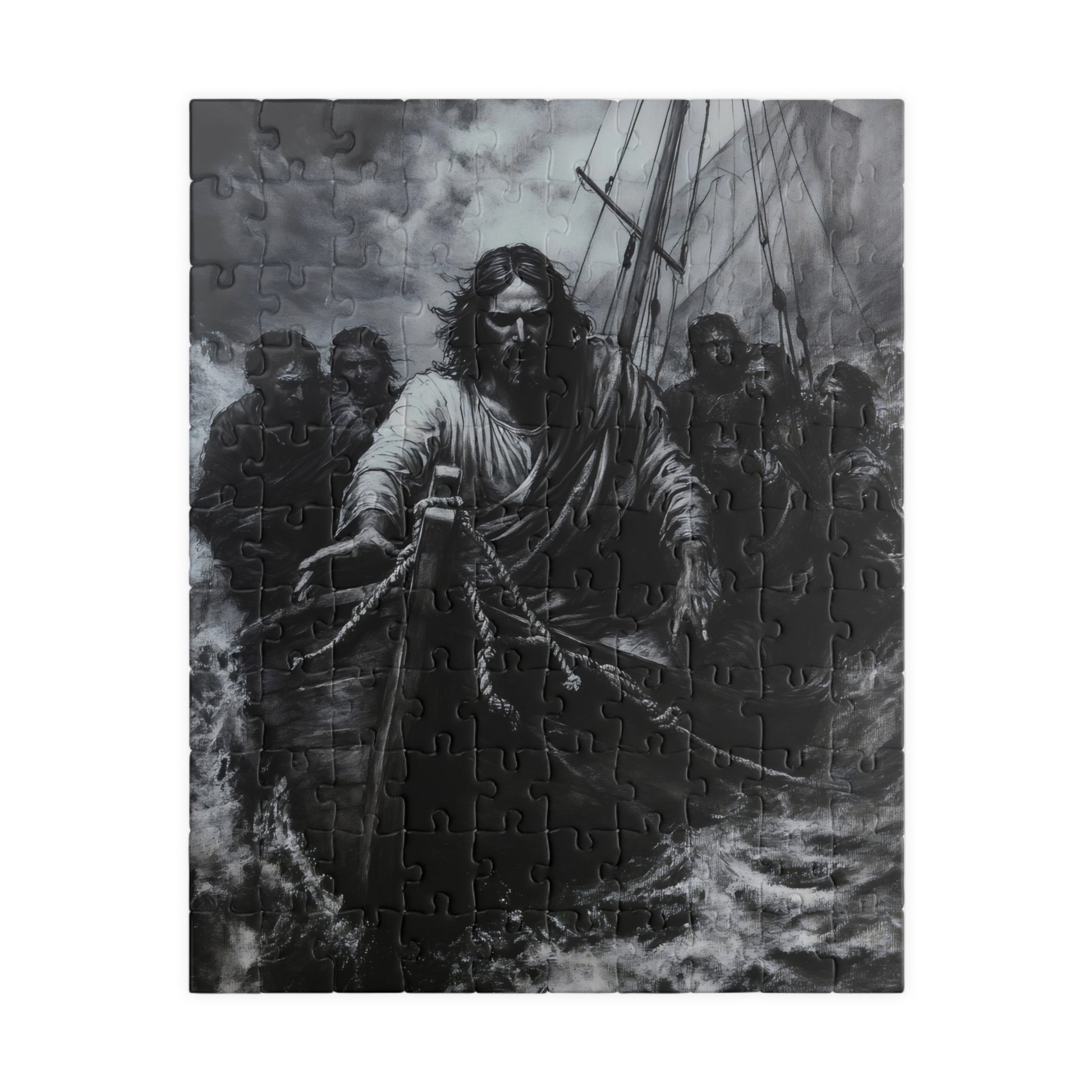 Jesus Walking on Water Religious Faith Jigsaw Puzzle — alternate puzzle product image 2