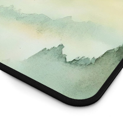 Sunset Mist Mountain Watercolor Desk Mat — alternate desk mat product image 6