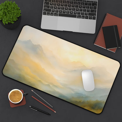 Soft Sunrise Misty Mountain Desk Mat — alternate desk mat product image 9