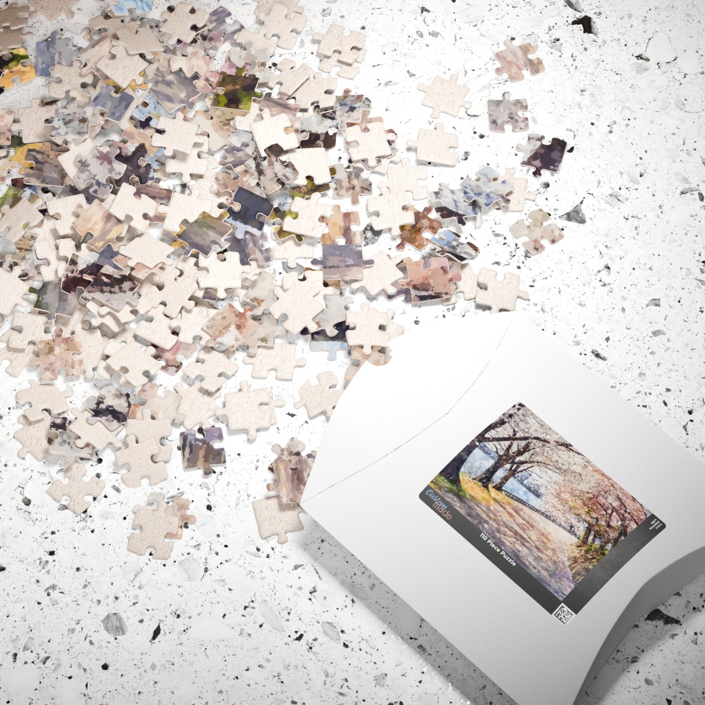 Cherry Blossom Path Spring Jigsaw Puzzle — alternate puzzle product image 6