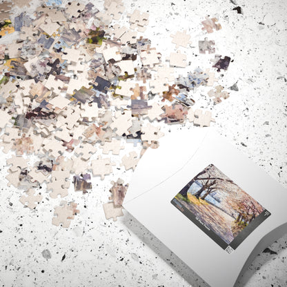 Cherry Blossom Path Spring Jigsaw Puzzle — alternate puzzle product image 6