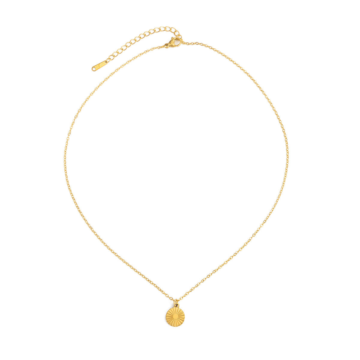 Stainless Steel Cat's Eye Pendant Necklace – product view 6