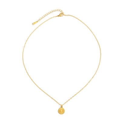 Stainless Steel Cat's Eye Pendant Necklace – product view 6