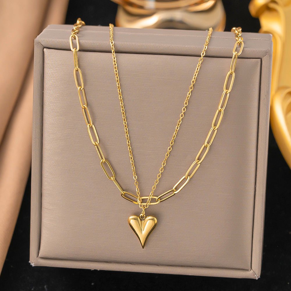 Women's Titanium Steel Heart Necklace – product view 68