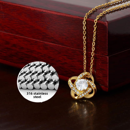 Four-leaf Clover Crystal-accent Necklace – product view 9