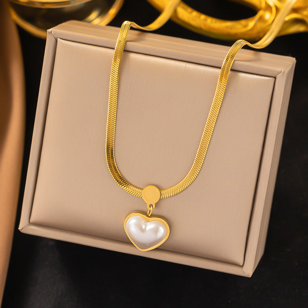 Women's Titanium Steel Heart Necklace – product view 58