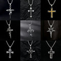 Chinese-style Cross Pendant Necklace