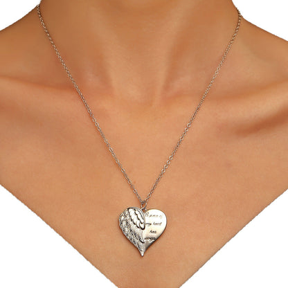 Angel Wings Heart-shaped Necklace – product view 3