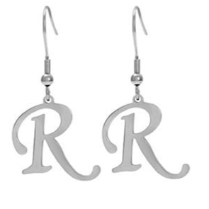 Personalized Initial Letter Earrings – product view 48