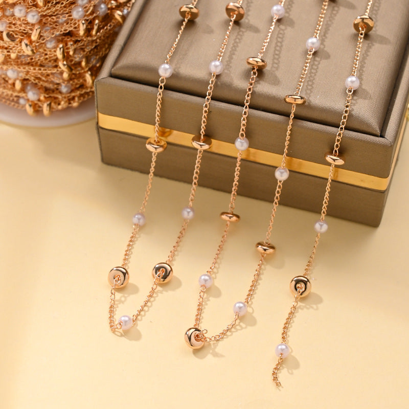 Imitation Pearl Chain Necklace – product view 18
