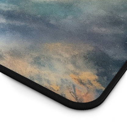 Misty Mountain Watercolor Landscape Desk Mat — alternate desk mat product image 9