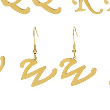 Personalized Initial Letter Earrings – product view 27
