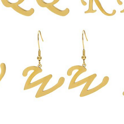 Personalized Initial Letter Earrings – product view 27