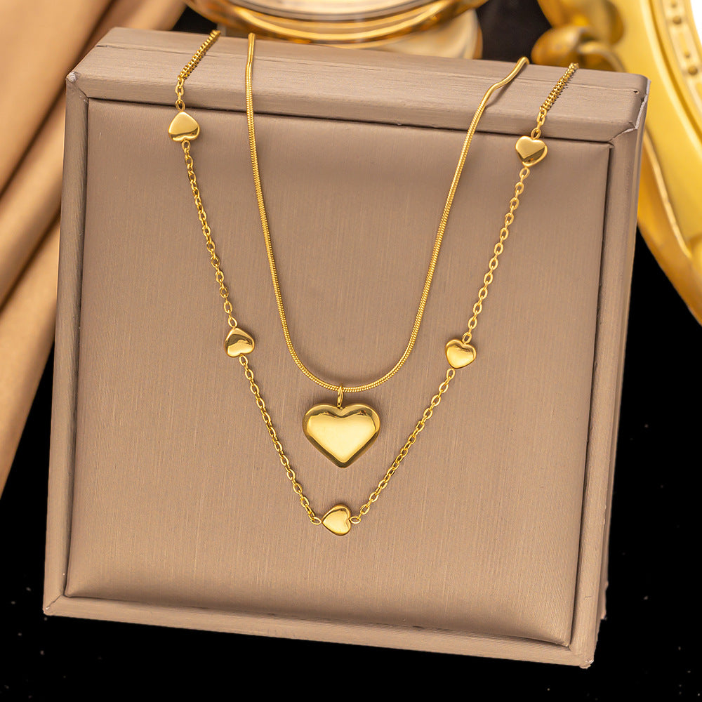 Women's Titanium Steel Heart Necklace – product view 26