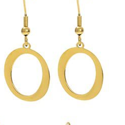 Personalized Initial Letter Earrings – product view 19