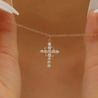 Rotating Crown Pendant Necklace – product view 3