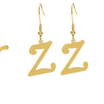 Personalized Initial Letter Earrings – product view 30
