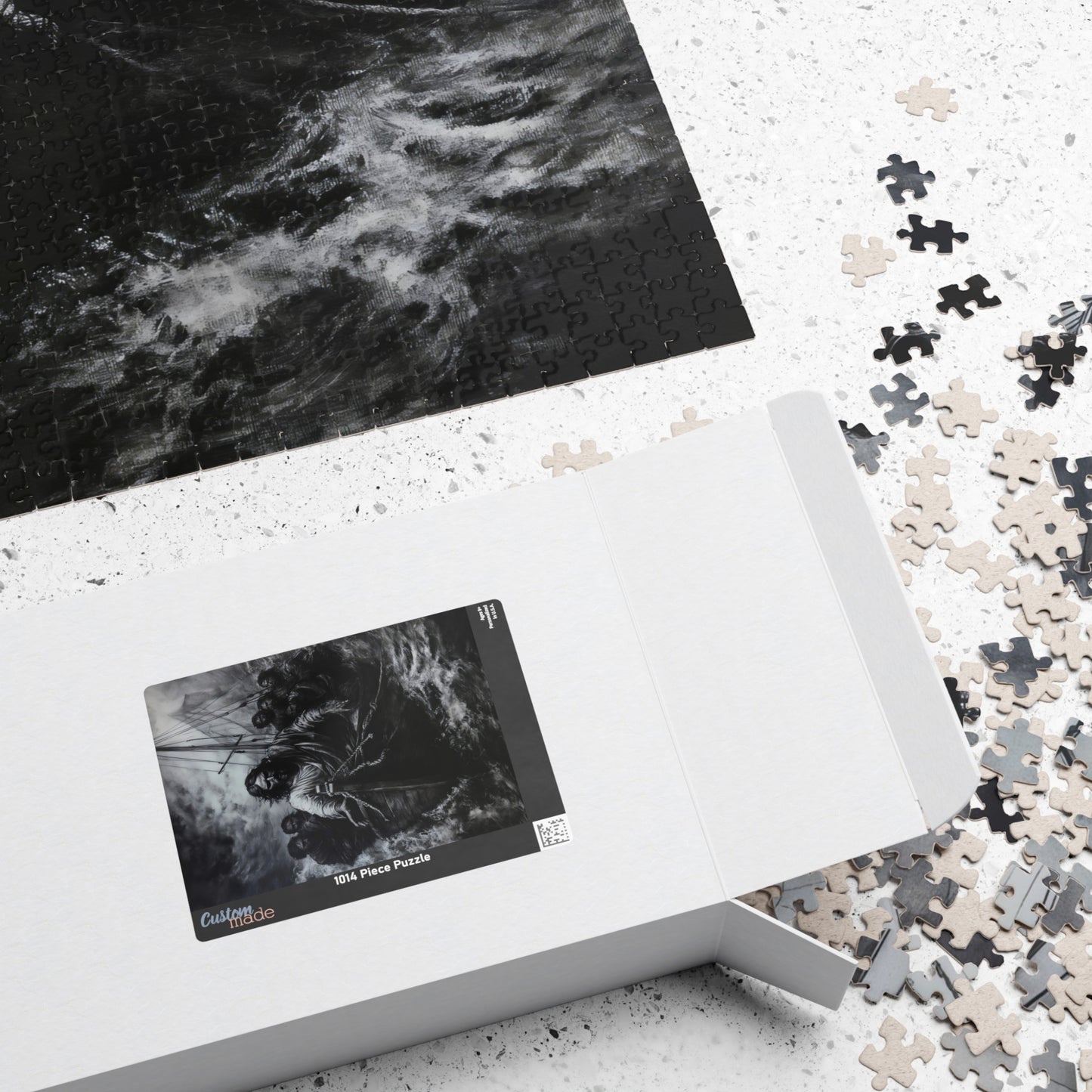 Jesus Walking on Water Religious Faith Jigsaw Puzzle — alternate puzzle product image 6