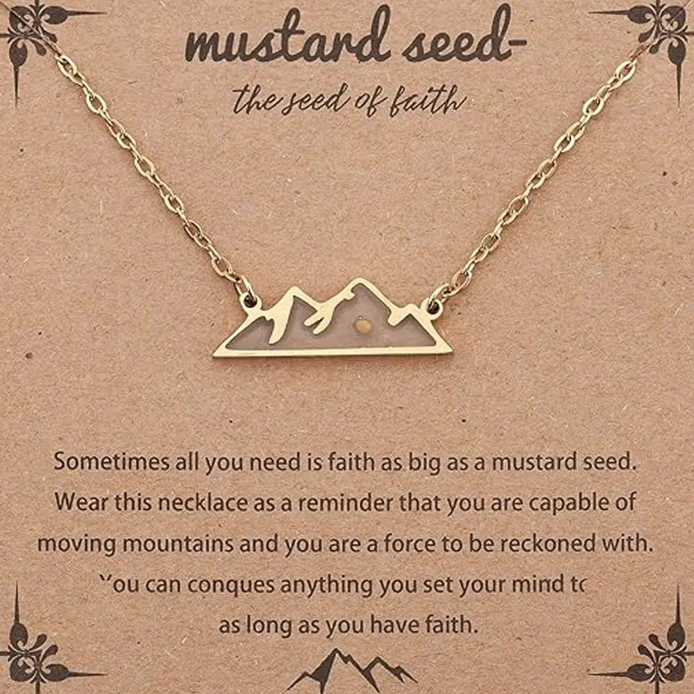 Oval Inspirational Necklace – product view 6