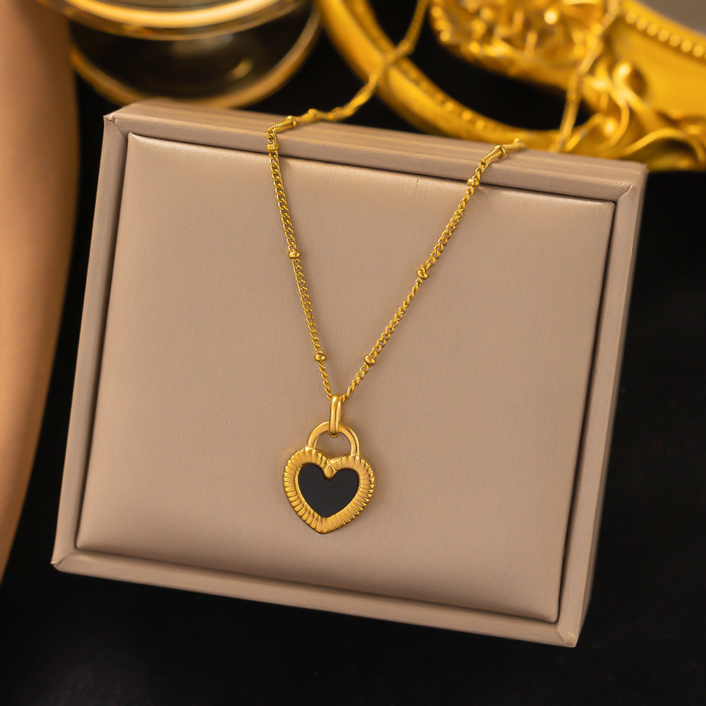 Women's Titanium Steel Heart Necklace – product view 21