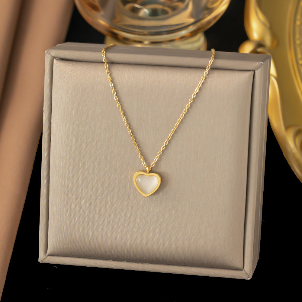 Women's Titanium Steel Heart Necklace – product view 52