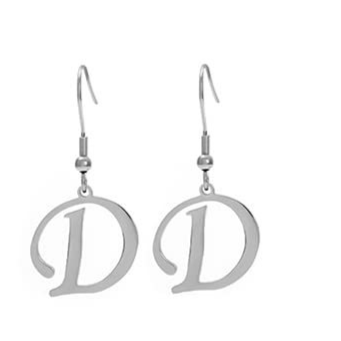 Personalized Initial Letter Earrings – product view 34