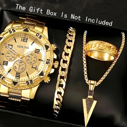 Men's Chronograph Quartz Watch with Steel Band – product view 18
