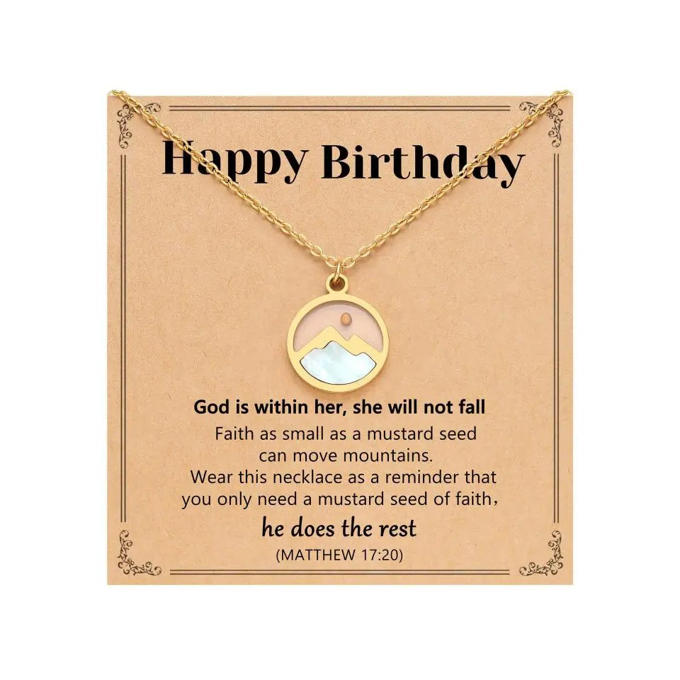 Oval Inspirational Necklace – product view 22