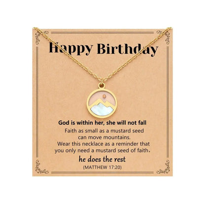 Oval Inspirational Necklace – product view 22