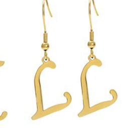 Personalized Initial Letter Earrings – product view 16