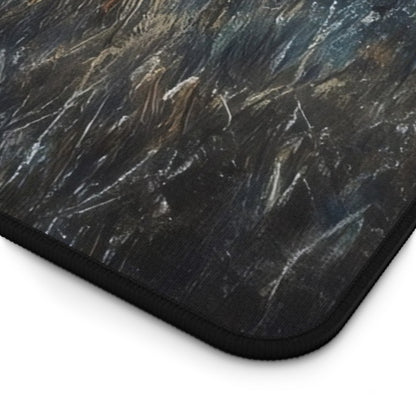 Moonlit Pathway Walk Nightscape Desk Mat — alternate desk mat product image 10