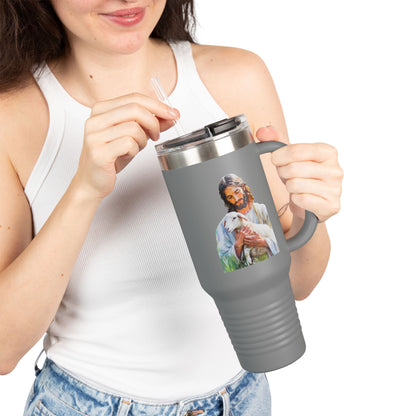 Jesus Holding Lamb 40oz Insulated Travel Tumbler — alternate tumbler product image 17