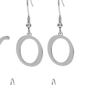 Personalized Initial Letter Earrings – product view 45