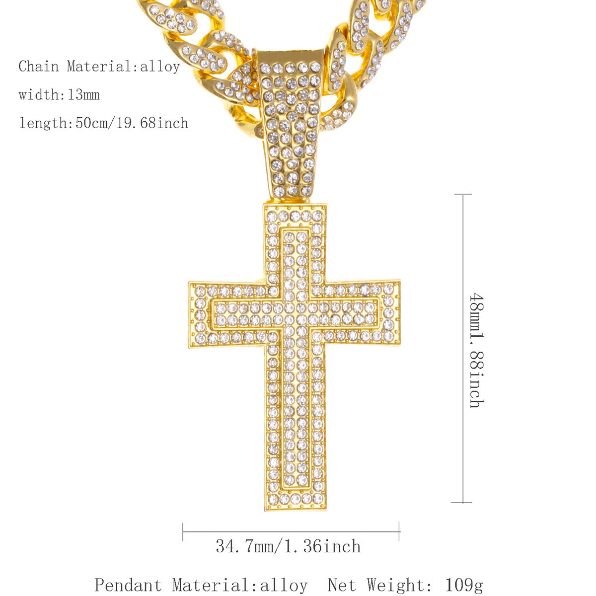 Cuban Chain Necklace Pendant – product view 68