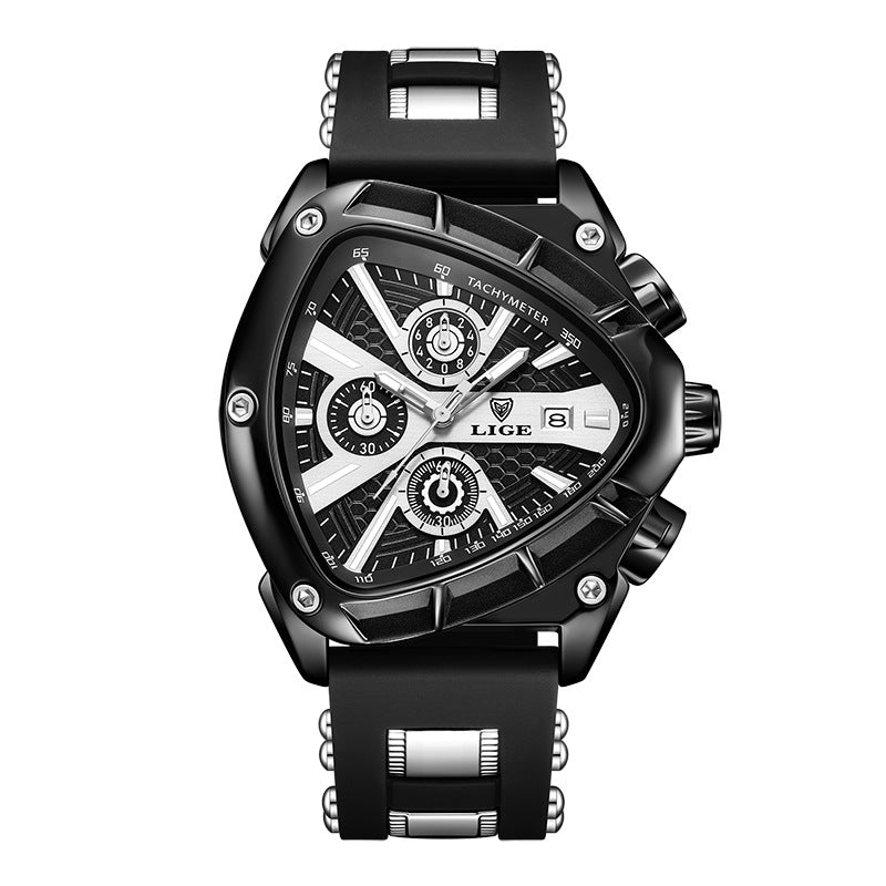 Polygonal Luminous Calendar Watch – product view 10