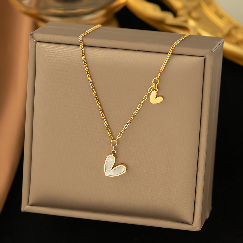 Women's Titanium Steel Heart Necklace – product view 45